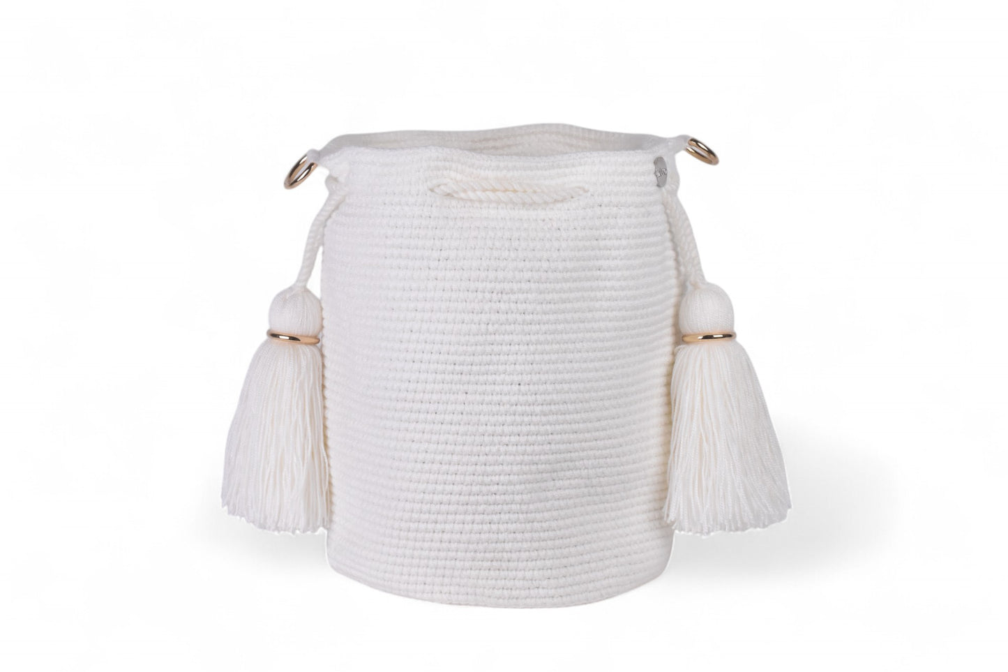 Medium White Lux Wayuu Bag